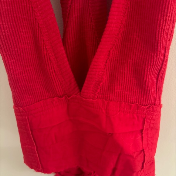 NWT Free People Red Crop Top - Picture 4 of 5